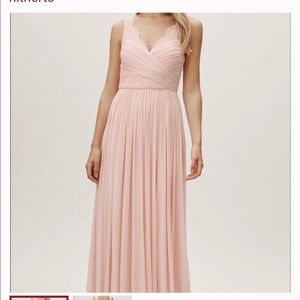 Anthropologie x BHLDN blush dress. NWOT